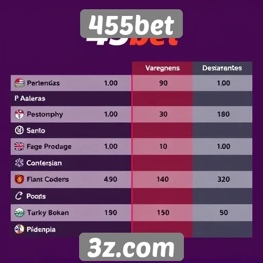 Comparação entre 455bet e concorrentes no setor
