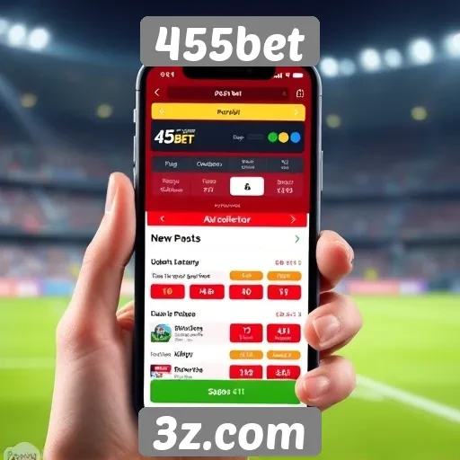 Plataforma de apostas mobile da 455bet